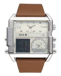 GettyGetty™ Multi-functional led square three sports electronic watches, personalized belt
