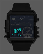 GettyGetty™ Multi-functional led square three sports electronic watches, personalized belt