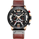 GettyGetty™ Luxury Military Leather Wrist Watch
