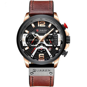 GettyGetty™ Luxury Military Leather Wrist Watch