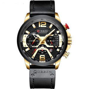 GettyGetty™ Luxury Military Leather Wrist Watch