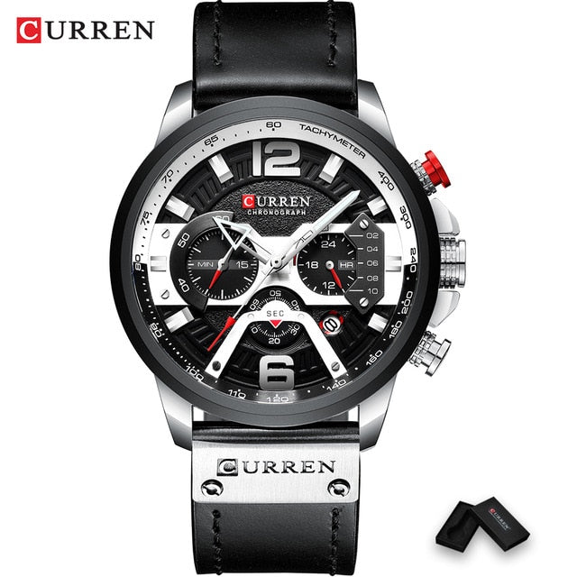 GettyGetty™ Luxury Military Leather Wrist Watch