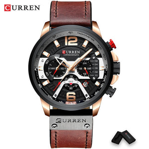 GettyGetty™ Luxury Military Leather Wrist Watch